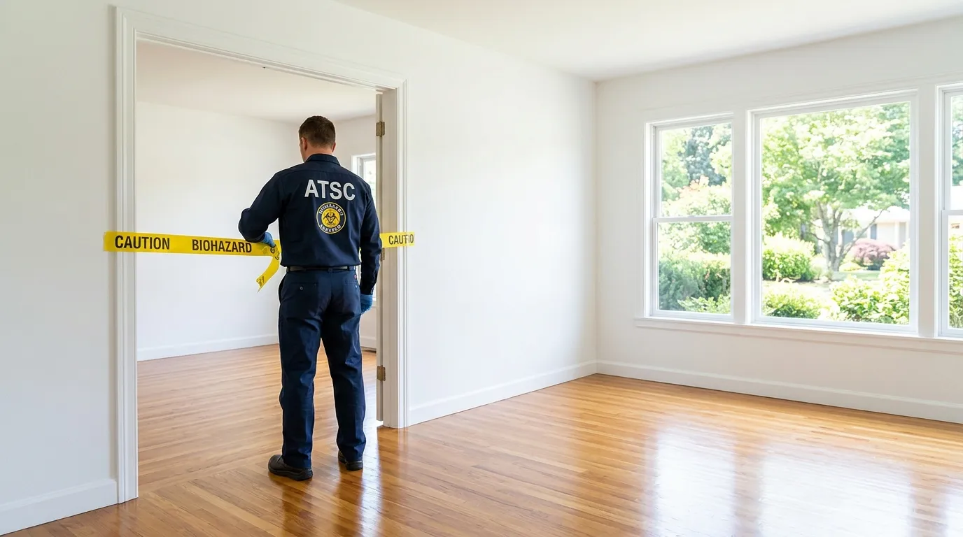Certified biohazard cleanup crew performing Decomposition Cleanup in Rio Del Mar